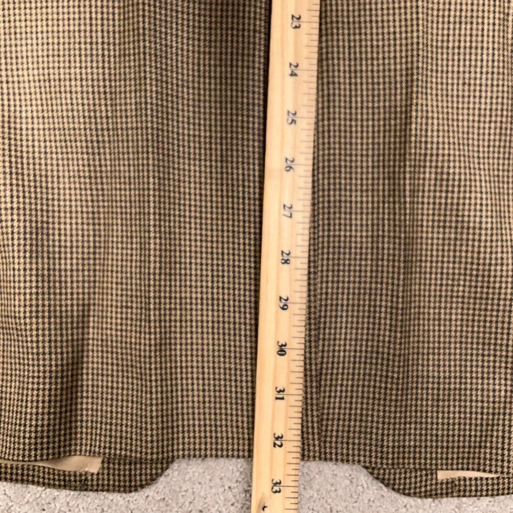 Ralph Lauren Mens 42L Brown Houndstooth‎ Elbow Patches Quiet Luxury Ivy League